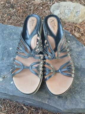 Sandals Leather Clarks Artisan Women Size 9.5